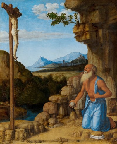 St. Hieronymus in der Wildnis (Cima da Conegliano) von Cima da Conegliano